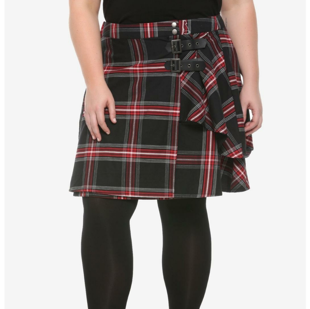 Hot Topic Chilling Adventures Of Sabrina Plaid Buckle Skirt